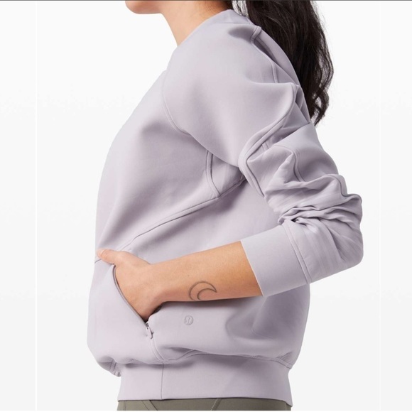 Lululemon Iced Iris City Sweat Crew Spacer Lavender - Picture 3 of 12